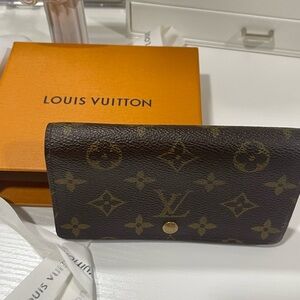 Louis Vuitton Dark Brown Monogram Wallet full inclusion